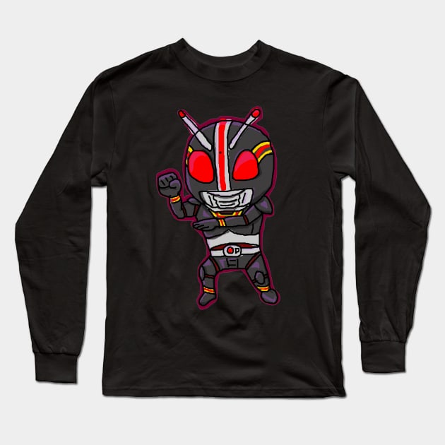 Kamen Rider Black Long Sleeve T-Shirt by damnank